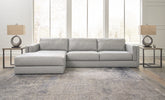 Tampa Furniture Outlet Lutz - Ashley Furniture - Amiata Sectional - RAF 2-Piece Sectional with Chaise / Glacier - 57404S1